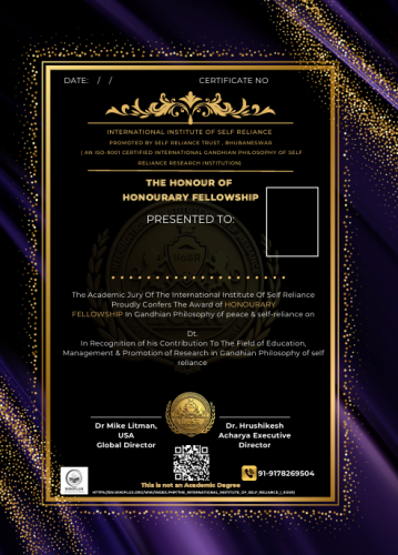 Honourary Certificate